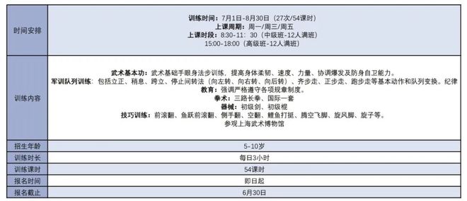 天博综合运动夏令营上新啦